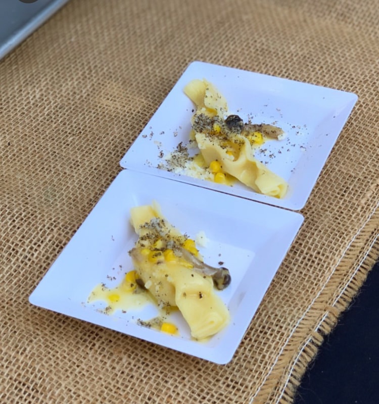 Corn Caramelle with Summer Truffle